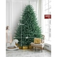 thumbnail image 3 of AMERZEST Artificial Christmas Tree, Premium Hinged Blue Fir Christmas Tree 7.5ft with Stand, Unlit Blue Spruce Full Xmas Tree No Lights, 3 of 7