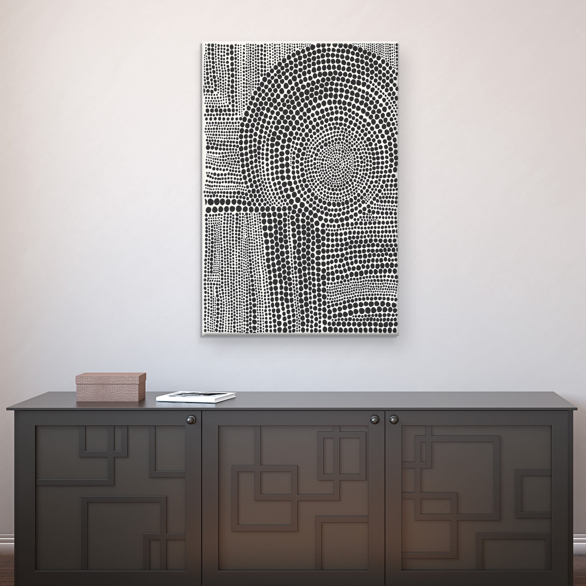 Masterpiece Art Gallery Clustered Dots B Abstract By Natasha Marie Canvas Art Print 24" x 36"