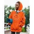thumbnail image 2 of Smiling Barb Wire Face Hoodie Women - Women Hoodie, 4XL, 2 of 4