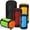 Classic Colors, variant on 5 Pcs Black Compression Sacks Set — 5L 10L 15L 20L 35L Water-Resistant Storage Bags for Backpacking Sleeping Bags Hiking Camping Gear