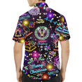 thumbnail image 5 of Neon Christmas Hawaiian Shirt, Colorful Santa Claus Merry Xmas Lights Shirt, Funny Holiday Outfit, 5 of 6