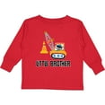 thumbnail image 3 of Inktastic Little Brother Construction Truck Boys Boys Long Sleeve Toddler T-Shirt, 3 of 5