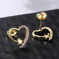 thumbnail image 4 of 1 par de arete corazón, joyería clásica de moda, pequeños de corazón, para cumpleaños / Nad, para Sunnimix Pendientes Stud, 4 of 8