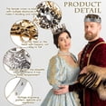 thumbnail image 3 of JUMRHFAN 2 Pcs Antique Royal King Crown for Men Baroque Queen Crown for Graduation Prom Party Crystal Tiara Prom Cosplay Birthday Wedding Hair Headband Accessories(Stylish Style), 3 of 7