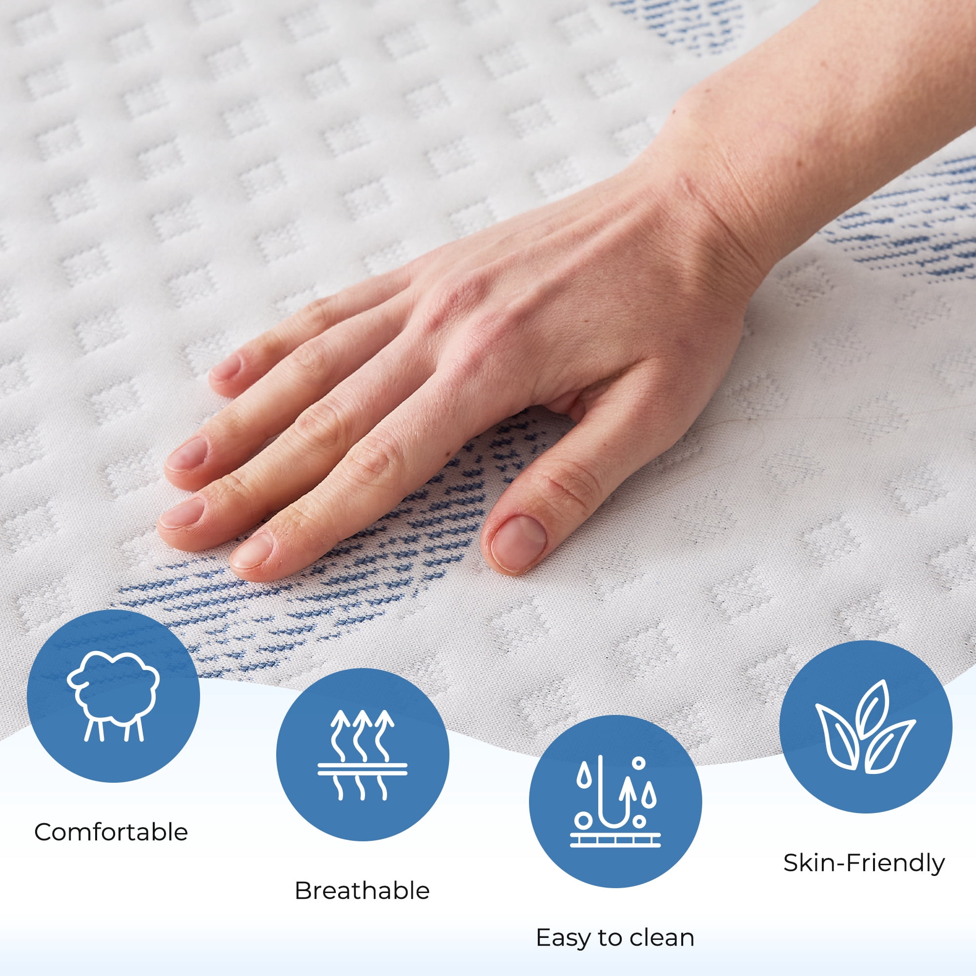 Arctus King Size 14" Plush Memory Foam Mattress in a Box with Gel Layer and Removable Fiberglass Free Cover, Deep Pressure Relief, Motion Isolation
