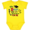 thumbnail image 3 of Inktastic My Daddy Did It and He Did It for Me with Graduation Cap Boys Baby Bodysuit, 3 of 5