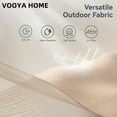 thumbnail image 3 of VOOYA HOME 15ft Large Patio Umbrellas Base Included, Outdoor Double-Sided Umbrella with Crank Handle, UV Protective for Pool, Lawn Garden, Backyard Beige, 3 of 7