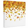 thumbnail image 2 of Ships Next Day Canvas Wall Art 16"x16", Thanksgiving Orange Wood Framed Canvas Print Painting, Autumn Vintage Fall Maple Leaf Ready to Hang Picture Wall Decor for Home Bedroom Kitchen Office, 2 of 9