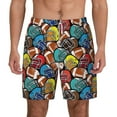 thumbnail image 2 of Goofa American Football Printed Men's Swim Trunks Board Shorts Quick Dry Mens Swimming Trunks with Compression Liner,Breathable Fit Hawaii Beach Shorts-Medium, 2 of 9