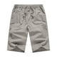 thumbnail image 1 of Pantalones cargo finos de verano para hombre: cordón, poliéster, tallas L-XXXXXXL, playa/casual, cintura elástica, 1 of 3