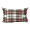 thumbnail image 1 of SARO LIFESTYLE Classic Tartan Plaid Pattern Cotton Down Filled Throw Pillow, 12" x 20", Multi, 1 of 1
