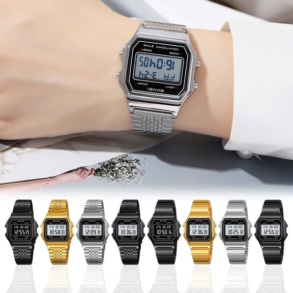 Men’s Waterproof Digital Sports Watch with Luminous Display, Stopwatch and Auto Calendar for Hiking Camping Running and Swimming