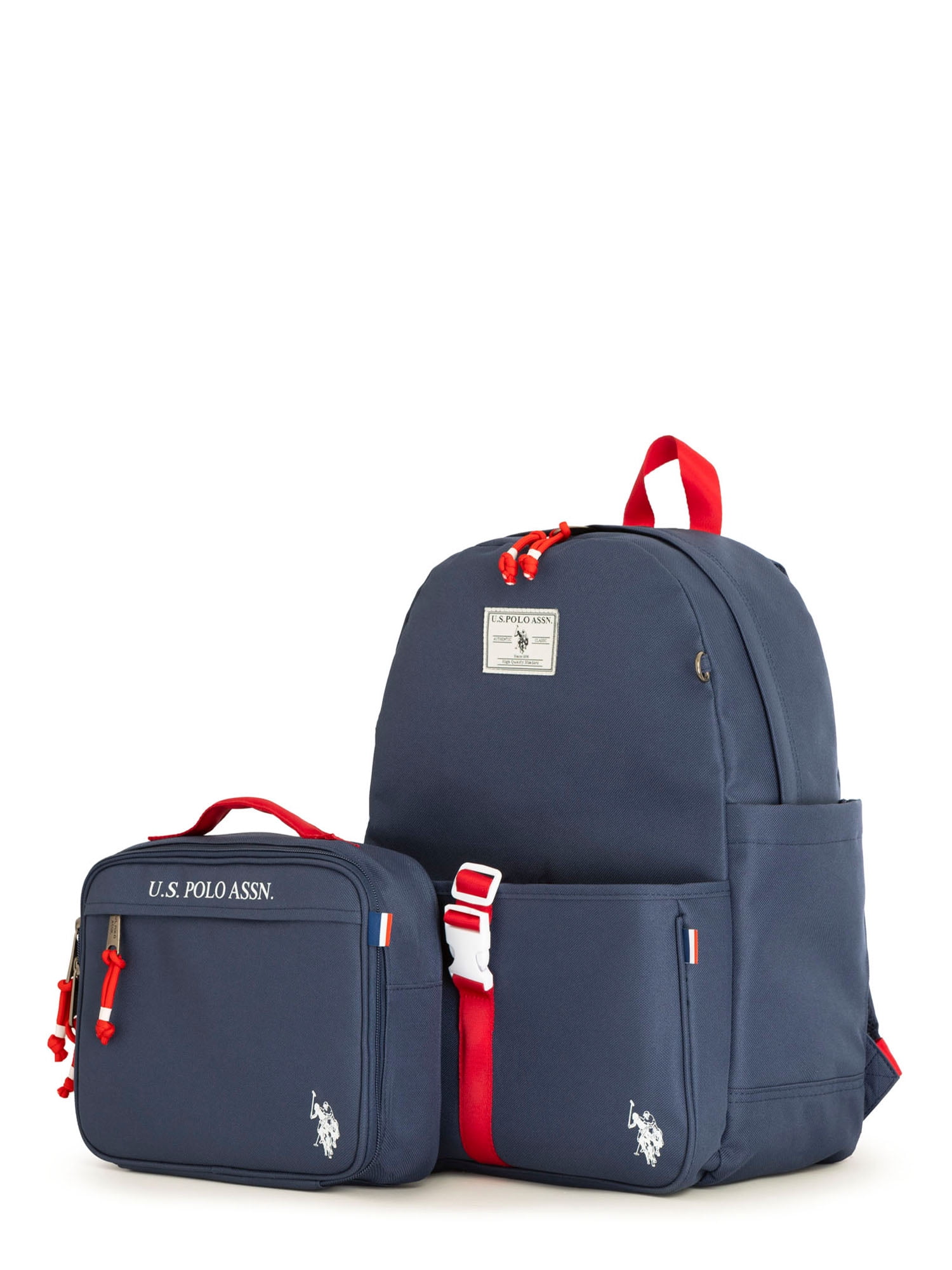 U.S. Polo Assn. Boys Water Resistant Backpack Lunch Tote Pencil Case Black Walmart