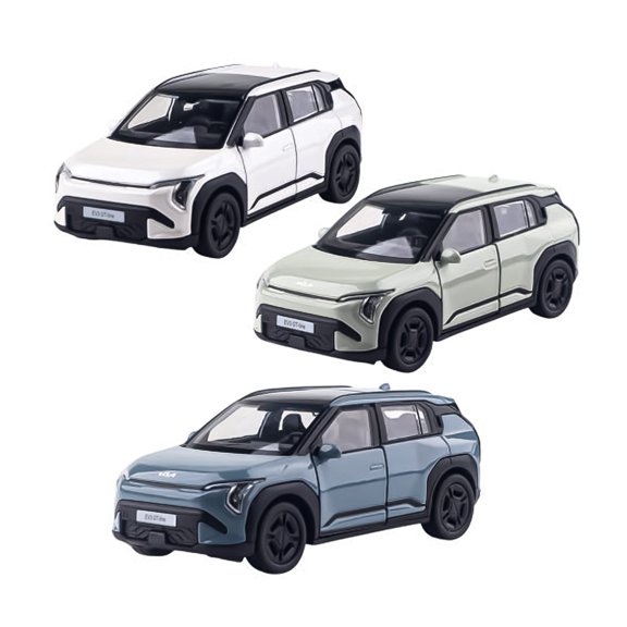 KIA Motors Car EV3 Mini Diecast 1:38 Scale Miniature Display Toy - blue