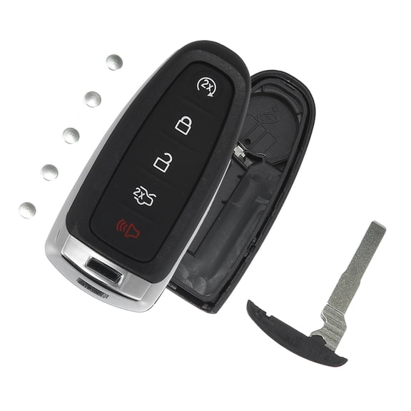 Unique Bargains 5 Button Smart Key Fob Case Keyless Entry Remote Key Shell for Ford Escape C-Max Energi Focus SE
