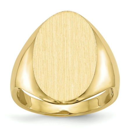 14kt Yellow Gold Signet Band Ring Size 5.00 Fine Jewelry Ideal Gifts For Women Gift Set From Heart