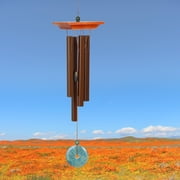 Woodstock Wind Chimes Signature Collection, Woodstock Turquoise Chime, Small 21 Bronze Wind Chime WTBR