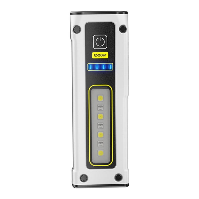 Lantern LED Flashlight Camping Rechargeable Torch Light Flashlight Working Outdoor Power Bank Multi-function for Hiking Lighting White