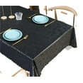 thumbnail image 2 of Waterproof Vinyl Round Oilcloth Tablecloth Wipeable Heavy Duty Spill-Proof Floral Table Cover for Dining Room Picnic Banquet Party Outdoor and Indoor, 2 of 3