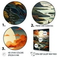 thumbnail image 3 of Designart "Moonlit Storm Over The Mountain I" Landscape Mountains Floater Framed Canvas Art Print, 3 of 5