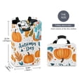 thumbnail image 2 of Yayeee Freestanding Laundry Hamper with Handle Collapsible Large Storage Basket for Clothes, Pumpkins Pattern, 2 of 7