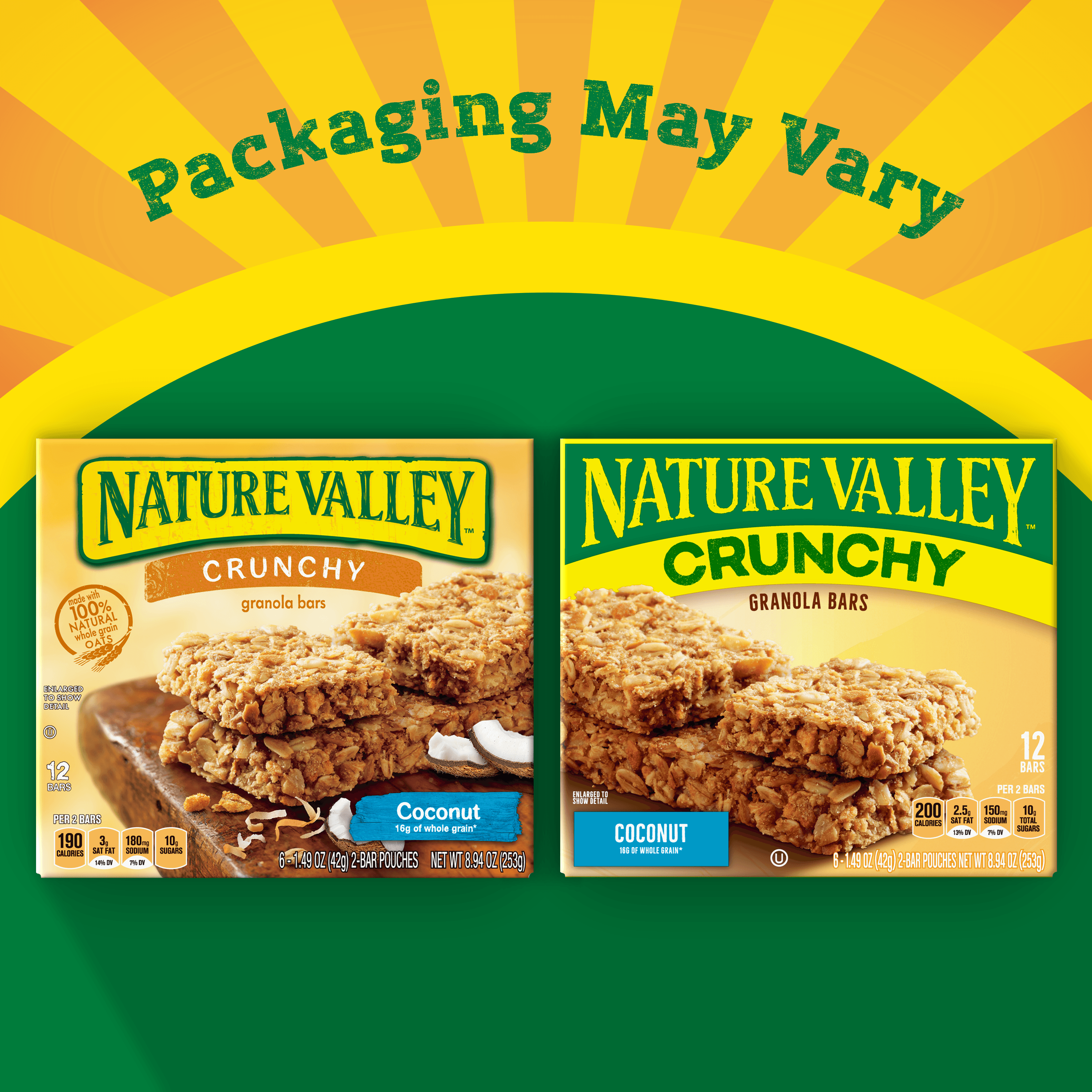Nature Valley Coconut Crunchy Granola Bars 12 Bars, 8.94 oz Walmart