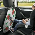 thumbnail image 5 of Cute Red Grape Mats Back Seat Protectors, Car Seat Protector Vehicle Organizers Waterproof Cover Back Seat Cover for Kids with 3 Storage Pockets 2 Pack, 5 of 5