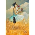 thumbnail image 3 of West, Ronald 13x18 Black Modern Framed Museum Art Print Titled - Watching Clouds, 3 of 5