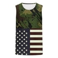 thumbnail image 4 of Men's Tank Tops Independence Day Camo Top Crew Neck Blouses USA Flags Printed Tops Color Block Tanks Gym Muscle Tees Lightweight Comfy Tee Shirt Mens Patriotic Blouse, 4 of 4