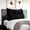 Black, variant on Headboard Wedge Pillow Large Bolster Triangle Reading Pillow Queen Size Bed Rest Back Support Pillow for Sitting up in Bed Daybed Couch Backrest Cushion Velvet Gray