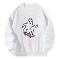 thumbnail image 3 of Sudadera con cuello redondo para mujer, Tops de manga larga, sudadera con cuello redondo para desplazamientos, viajes, deportes de primavera, Camping XL, 3 of 10