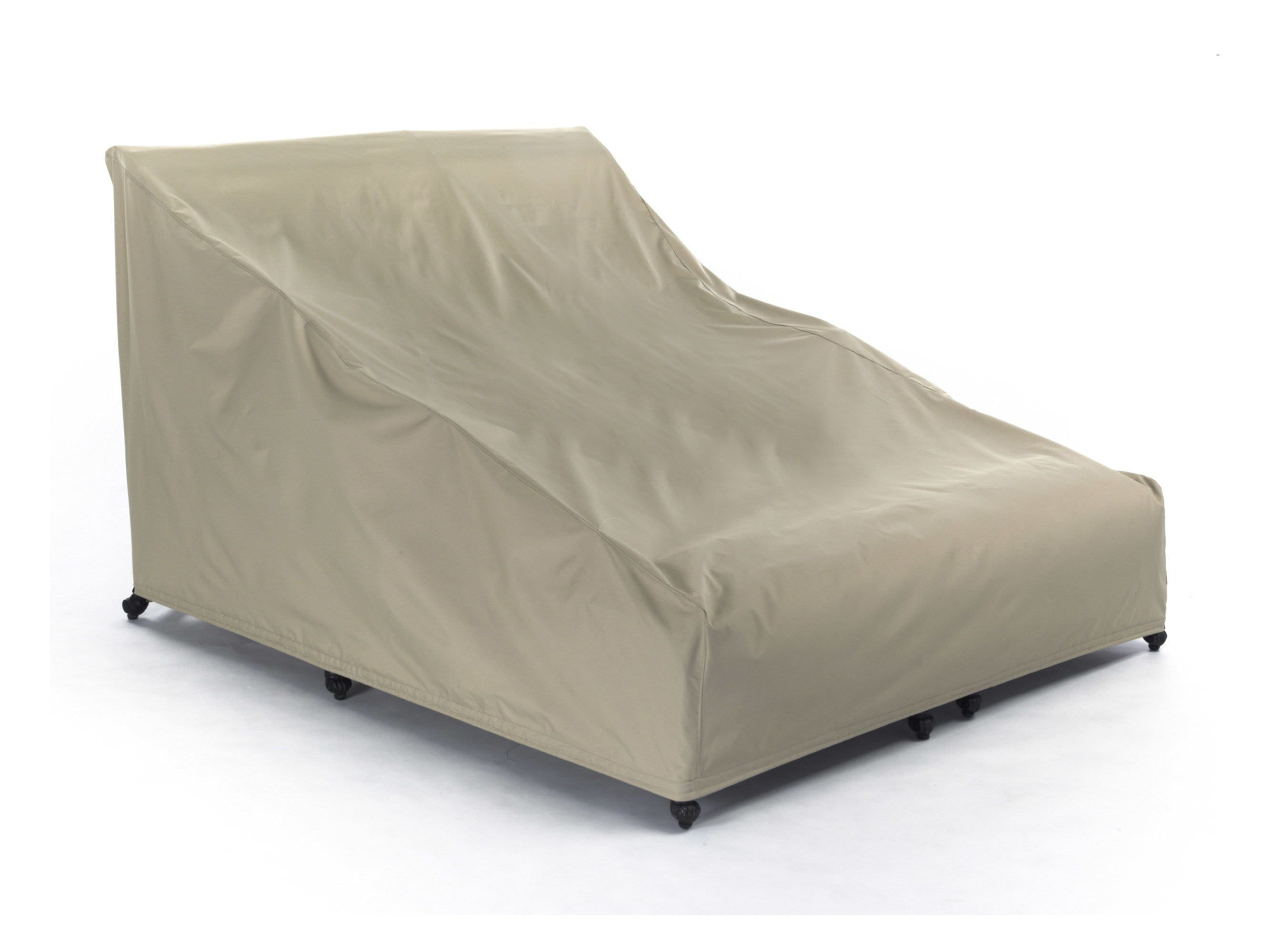 Water Resistant Polyester Drawcord Hem Seating and Chair Covers-Khaki Mesh Vents Covermates Outdoor Chair Cover Water Resistant Polyester Drawcord Hem Seating and Chair Covers-Khaki Mesh Vents Covermates Outdoor Chair Cover