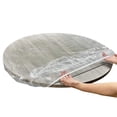 thumbnail image 1 of Protector de mesa redondo de vinilo ajustable: borde elástico transparente e impermeable que garantiza un ajuste perfecto. Se adapta a mesas redondas de 36 a 44 pulgadas., 1 of 7