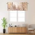 thumbnail image 2 of Winter Forest Landscape Rod Pocket Thermal Insulated Curtain Valance Snowy Pine Trees Snowflakes Nature Scenery Thermal Insulated Room Darkening Curtain for Dinning Room 54 by 18 in, 1 Panel, 2 of 6