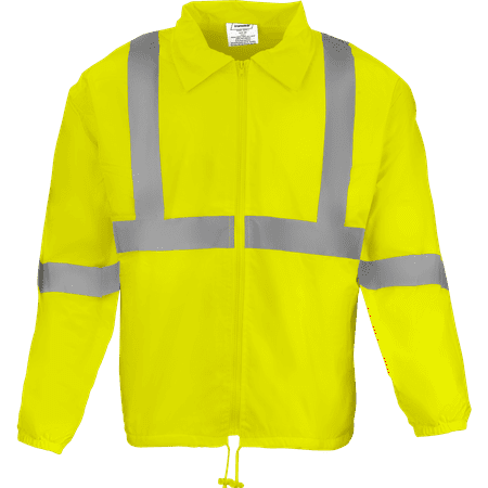 

Ironwear 6445 Hi-Visibility Reflective Lightweight Windbreaker | ANSI Class 3 | Elastic Cuffs and Waist
