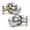 2 Pack, variant on 1 Pack Satin Nickel Round Passage Door Knob For Hallway Closet Heavy Duty Non-locking