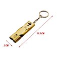 thumbnail image 2 of Tunhigl Under $10 Survival Whistle Stainless Steel Outdoor Survival Whistle Double Tube High Frequency Whistle, 2 of 9
