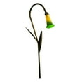 thumbnail image 3 of Dabmar Lighting LV114L-VG-JUNGLE Brass Path- Walkway and Area Light with Tulip Glass Shade and Decorative Leaves- Verde Green, 3 of 4