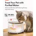 thumbnail image 2 of HomeRunPet Silent Cat Water Fountain, Dishwasher Safe Tray,  Automatic Fountain for Cats and Dogs, 68 oz, Easy Clean, Wireless Pump, 2 of 7