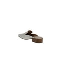 thumbnail image 5 of Via Spiga | Bibiane Stacked Heel Mules | White | Size 7.5, 5 of 8