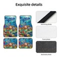 thumbnail image 4 of Fotbe Sea World Juego de 4 Tapetes para Auto con Estampado – Alfombrillas de Goma Reforzada, Diseño Antideslizante, Protección para Todo el Año – Vehículos, Autos, Camionetas y SUVs, 4 of 7