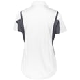 thumbnail image 3 of Holloway Sportswear XS Womens Integrate Polo White/Carbon 222747, 3 of 5