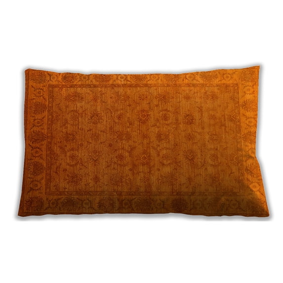 Ahgly Company Outdoor Rectangular Mid-Century Modern Lumbar Throw Pillow, 13 inch by 19 inch