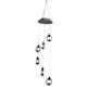 thumbnail image 4 of Lámpara solar de campana de viento de queroseno con 6 LED Luz de campana de viento de queroseno colorida impermeable, 4 of 5