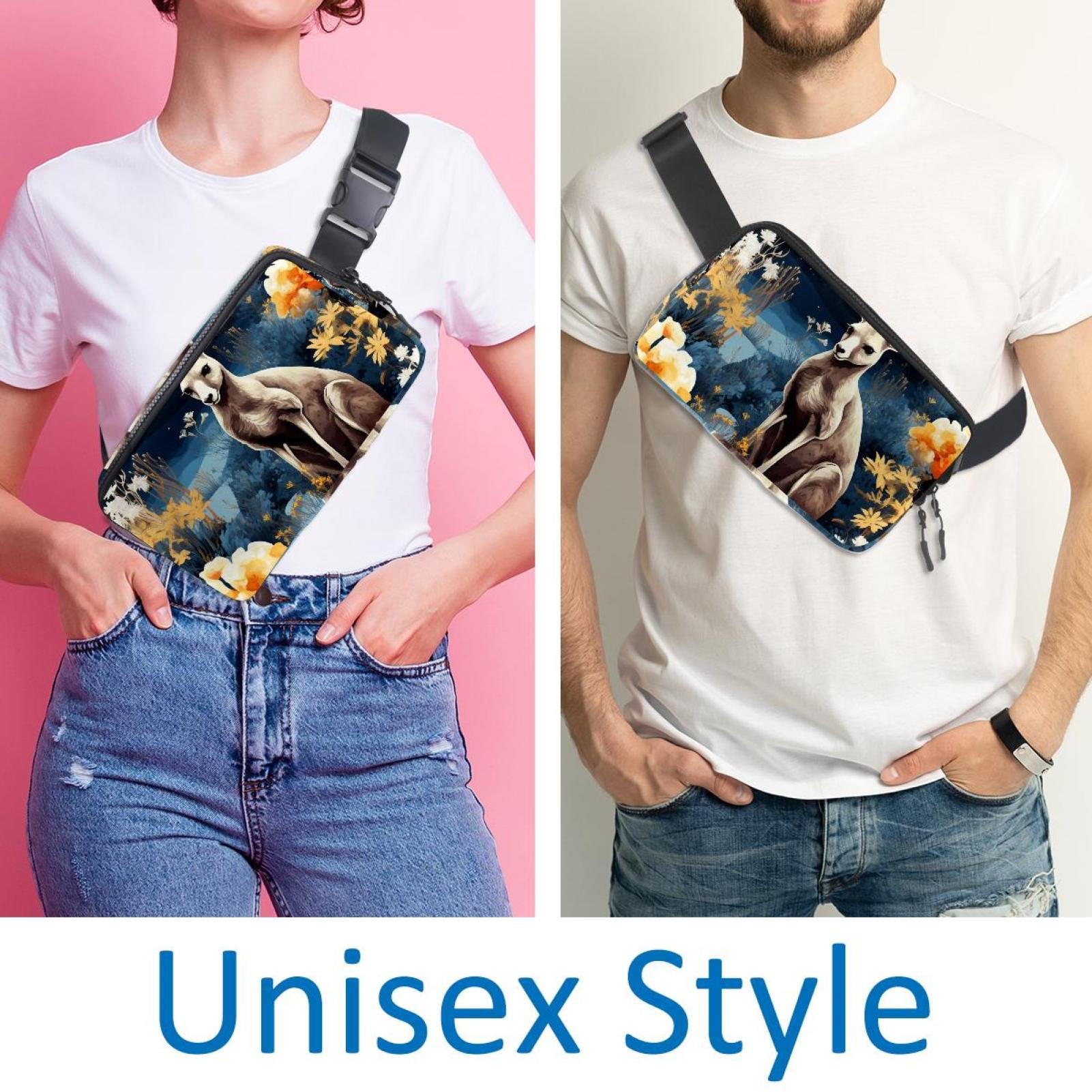 Kangaroo Lightweight Adjustable Belt Bag with Extension Strap - Unisex Running Waist Bag