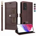 thumbnail image 2 of FOXDOCK Funda tipo Cartera para Samsung Galaxy A52 – Cubierta de Cuero PU con Múltiples Ranuras, Bolsillo para Efectivo y Correa de Muñeca, 2 of 6