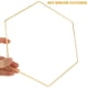 thumbnail image 3 of 10 aros atrapasueños de hierro hexagonales con diseño floral para decoración de mesa, 3 of 8