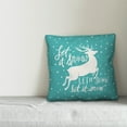 thumbnail image 3 of Creative Products Let it Snow 18x18 Indoor / Outdoor Pillow, 3 of 3