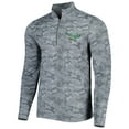 thumbnail image 2 of Men's Antigua Gray Philadelphia Eagles Brigade Throwback Quarter-Zip Top, 2 of 4