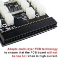 thumbnail image 4 of Adaptador de fuente de alimentación 12V 64Pin a 12x 6Pin licencia de adaptación para W 750W PSU GPU DPS-1200FB a Yotijar Adaptador de servidor de energía, 4 of 8